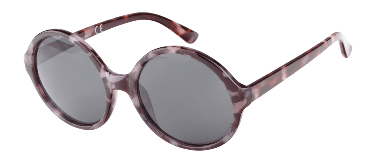 Graue Sonnenbrille mit runden Gläsern