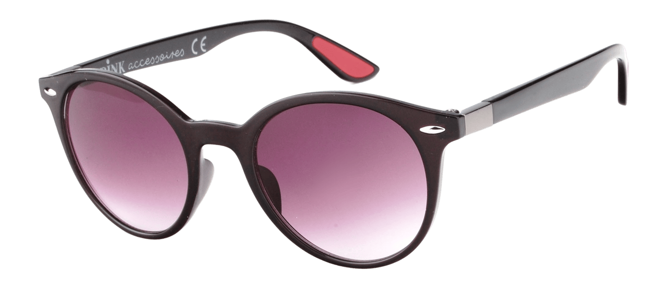 Schwarze Sonnenbrille mit dunklen Gläsern