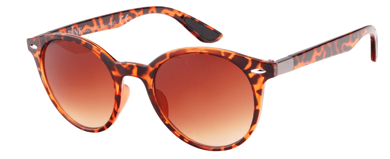 Braune Sonnenbrille mit braunen Gläsern