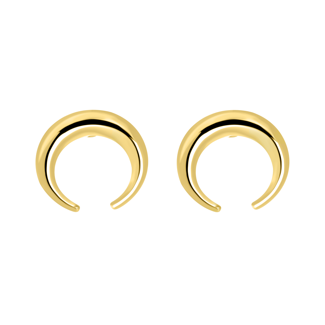 Goldfarbene Byoux-Ohrstecker, Mond