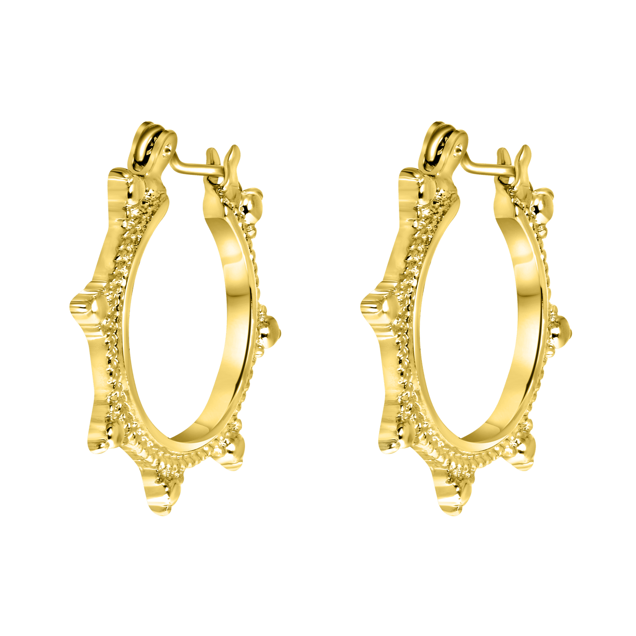 Bijoux goudkleurige oorringen voor dames
