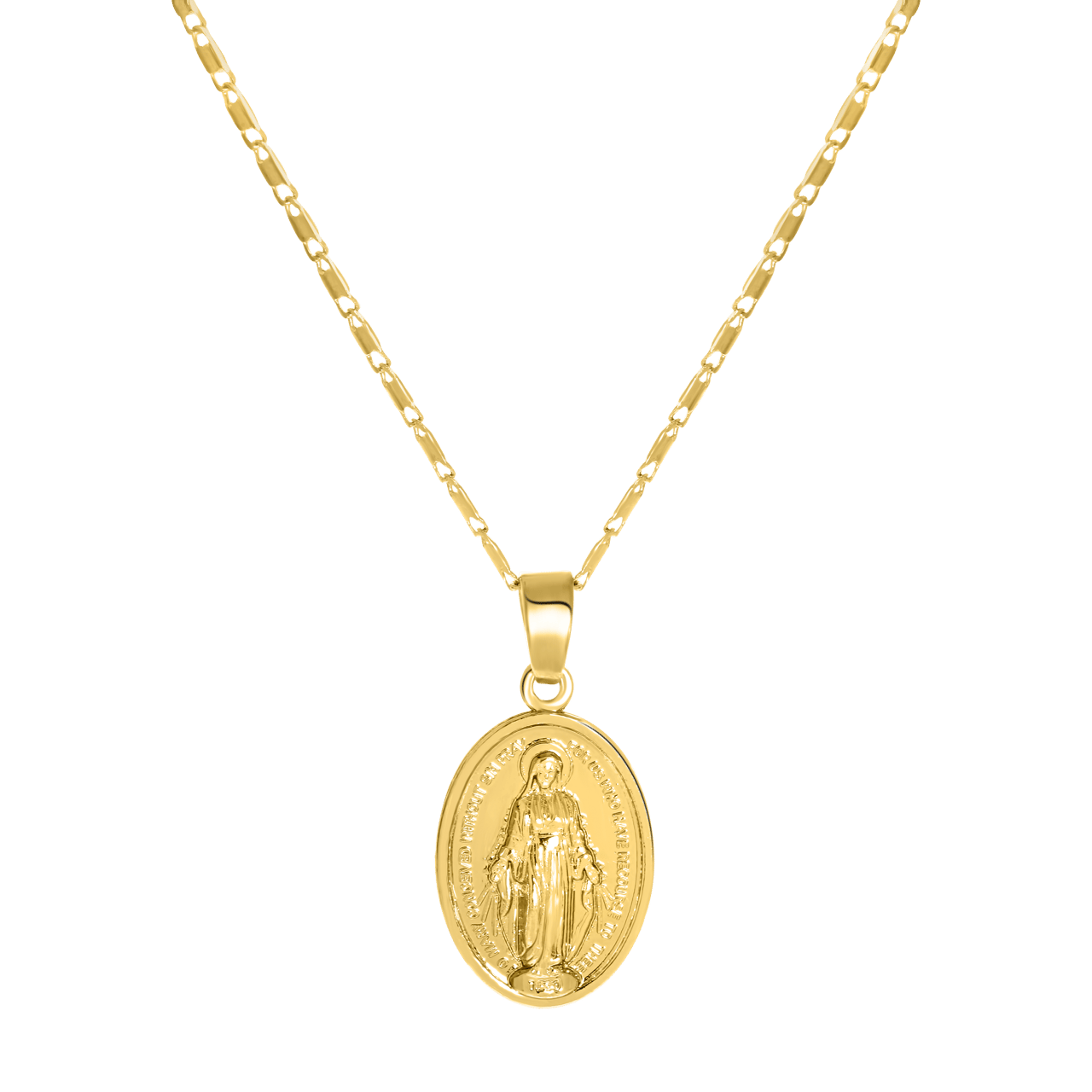 Goudkleurige byoux ketting Maria
