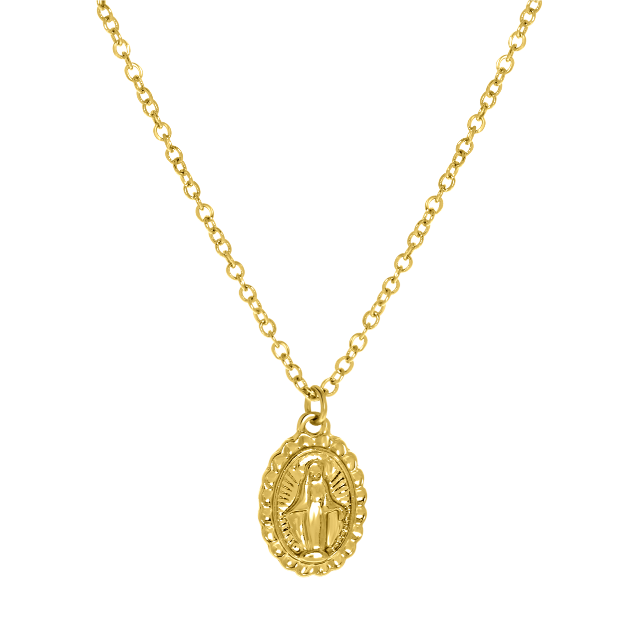 Bijoux goudkleurige ketting met hanger voor dames