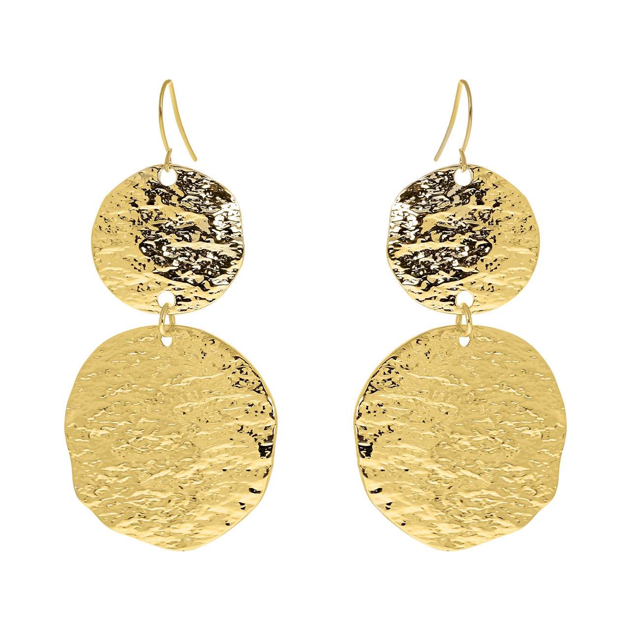 Goldfarbene Statement-Ohrringe von Byoux