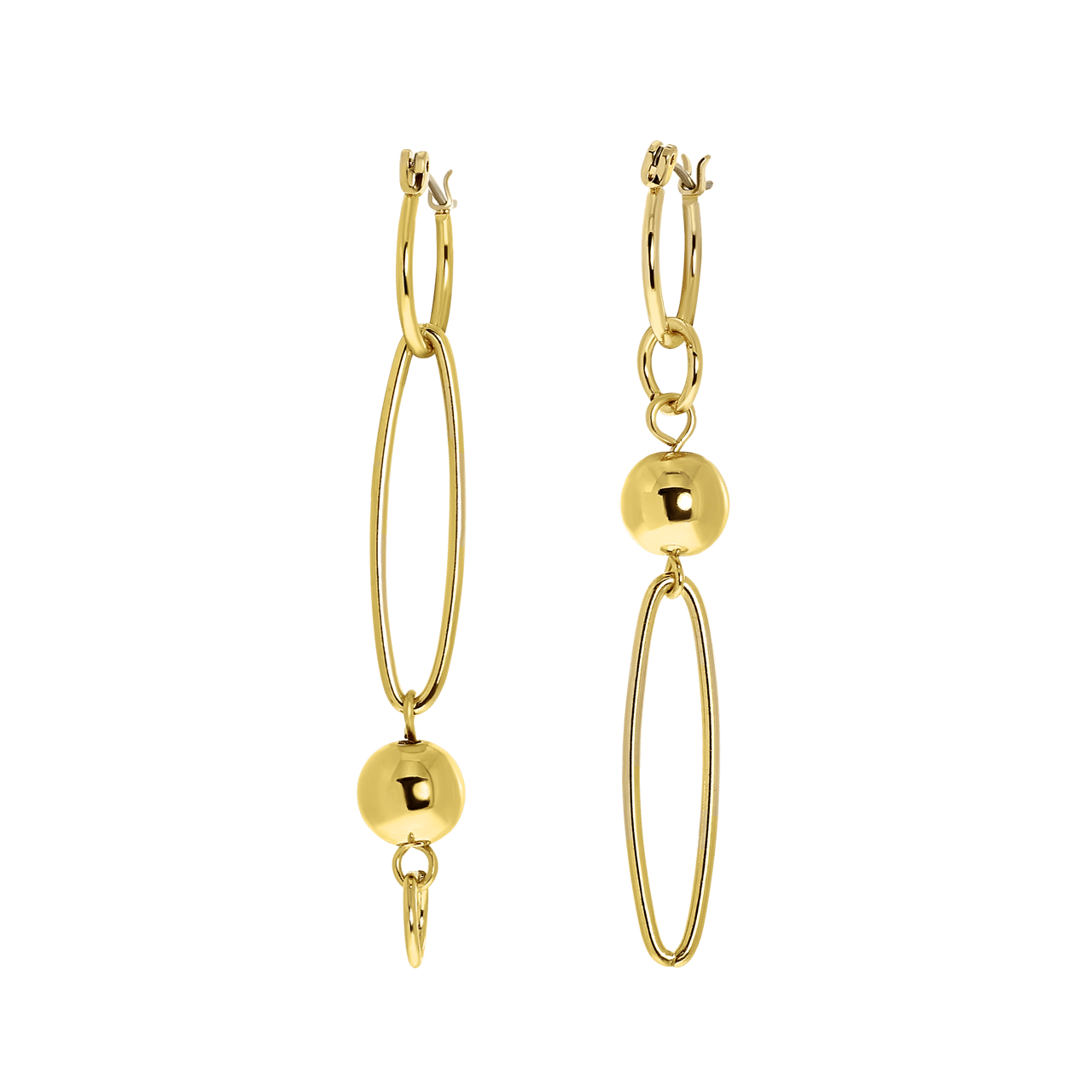 Bijoux goudkleurige oorringen voor dames
