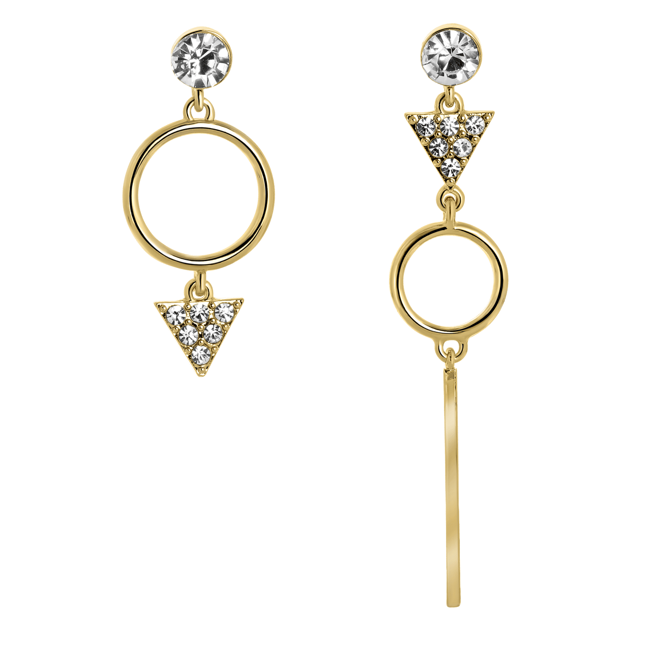 Bijoux goudkleurige oorringhangers voor dames