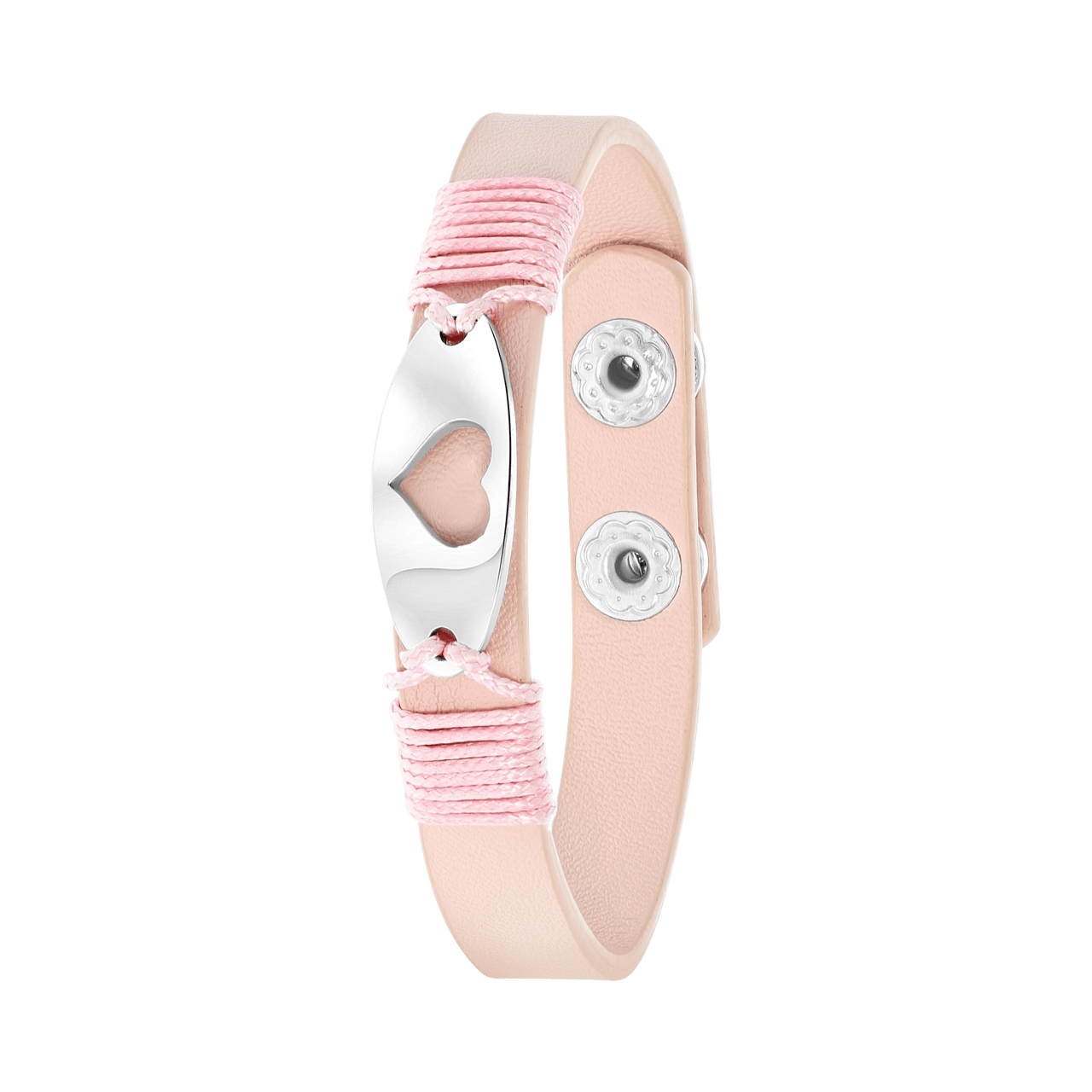 Bijoux zilverkleurige bedelarmband hart voor dames