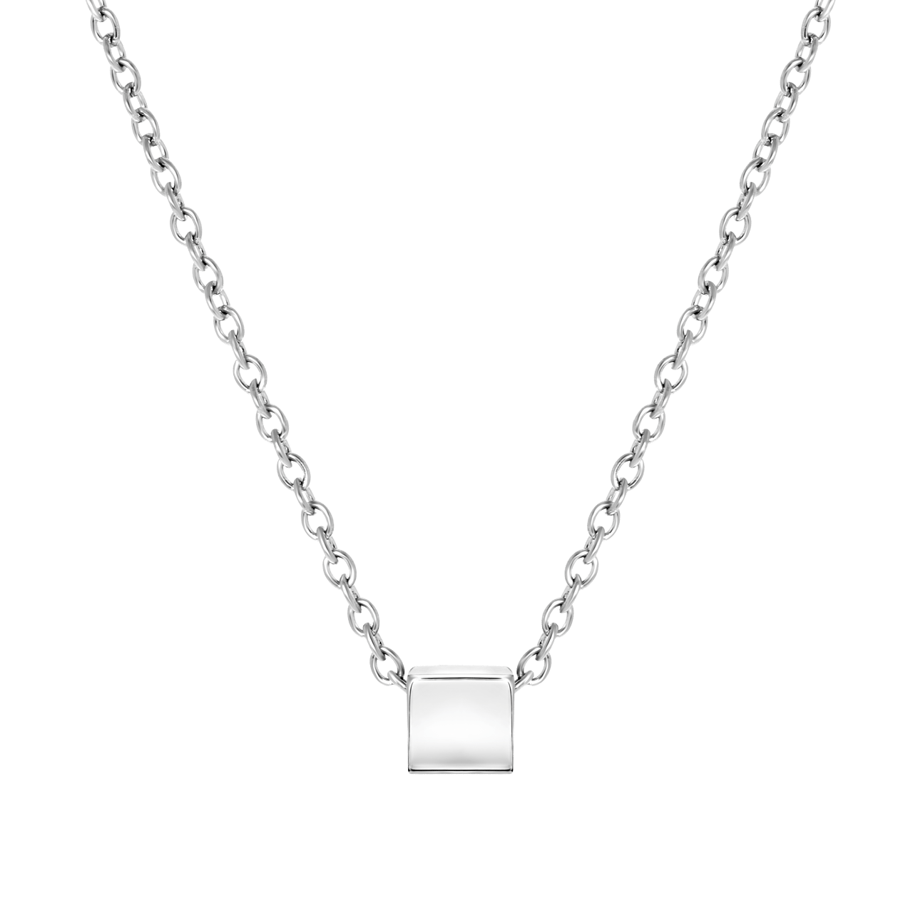 Stainless steel armband kubus