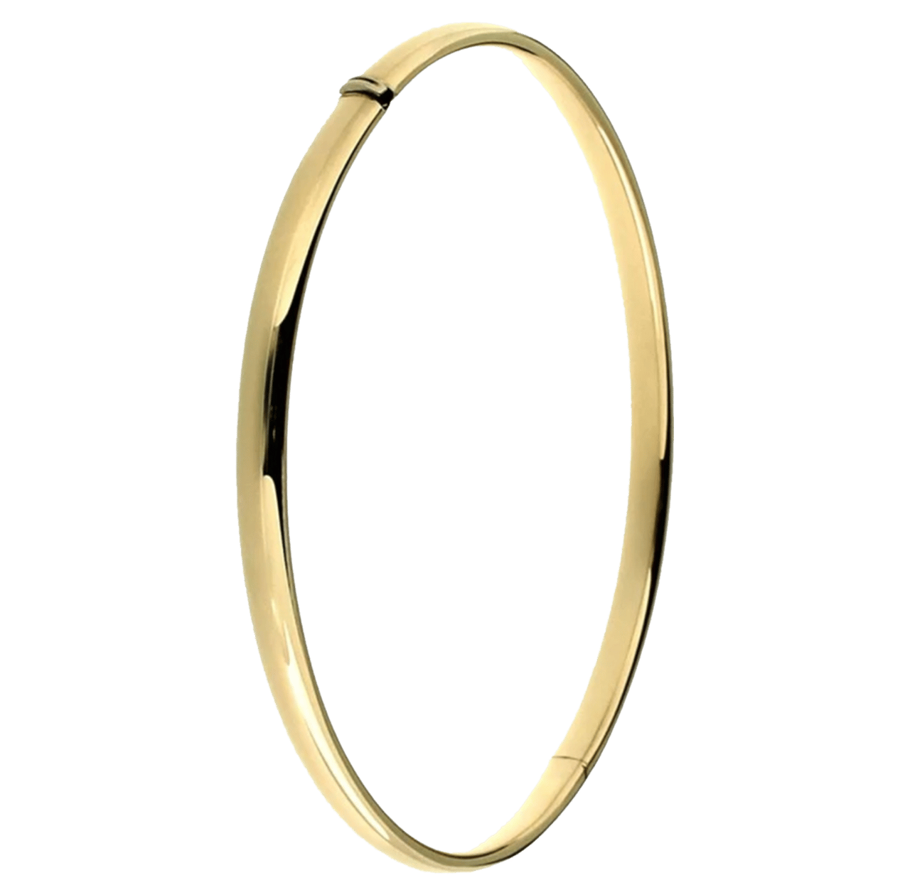 Ovaler Armreif aus 585 Gelbgold