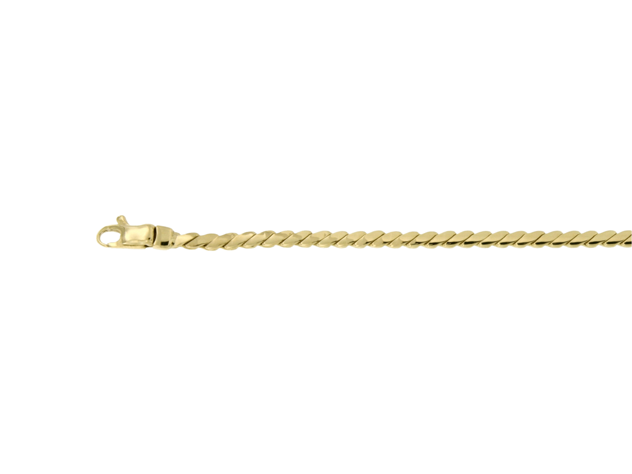 14 Karaat geelgouden armband fantasie schakel