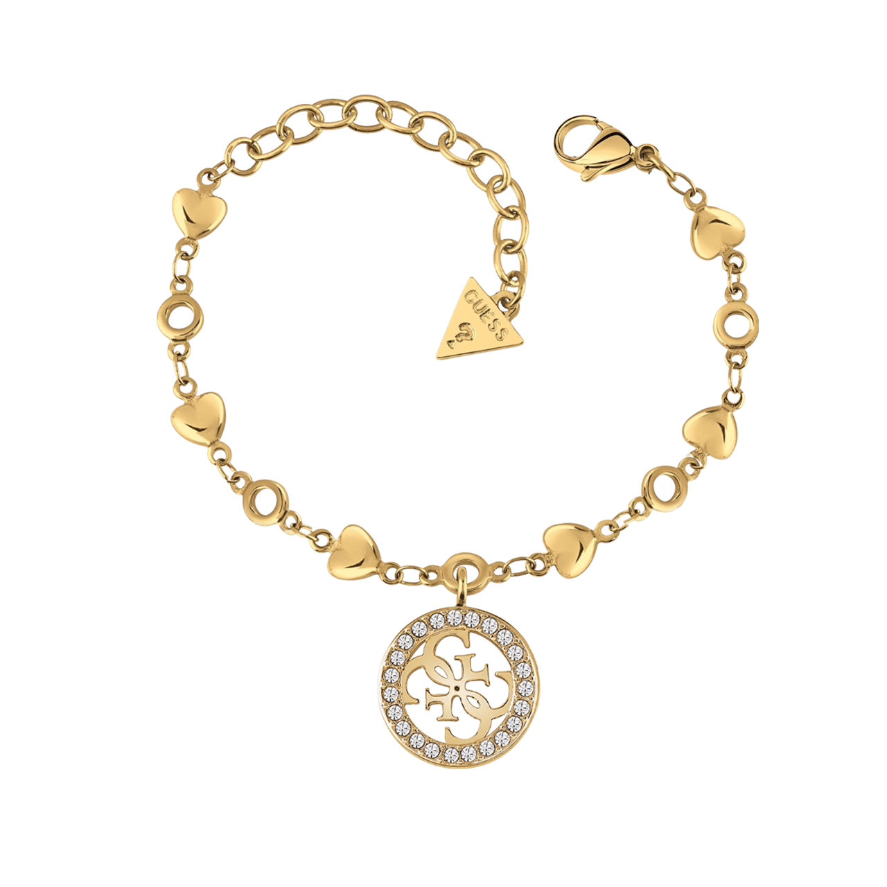 Guess stainless steelgoldplated armband Tropical Sun