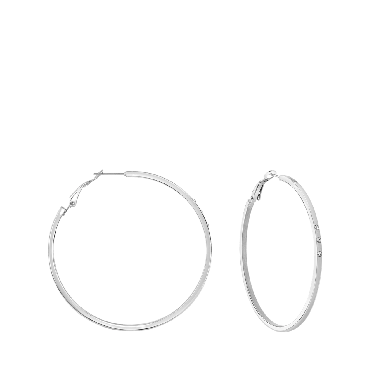 Guess stainless steel oorbellen Round & Round