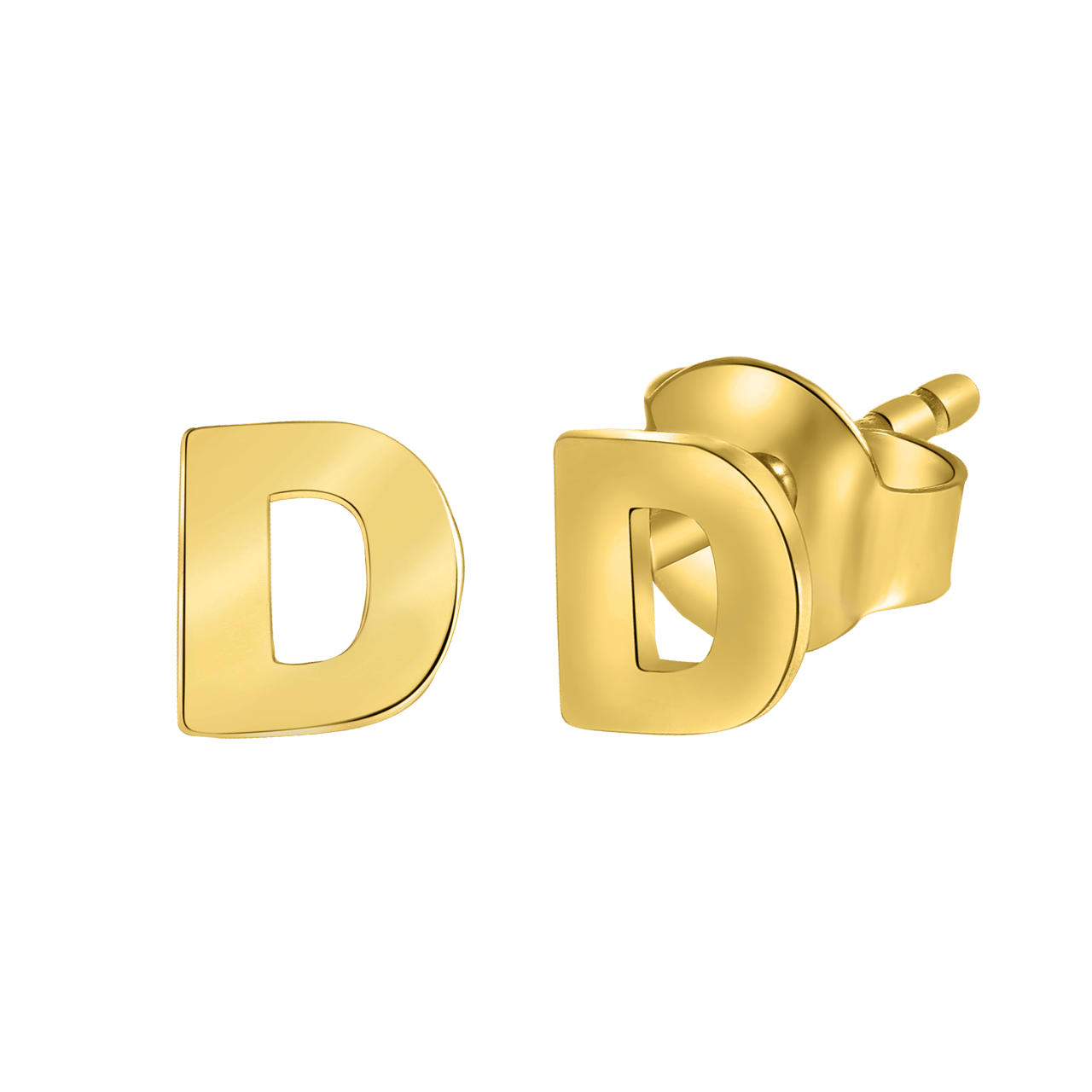 Ohrring Alphabet aus 585 Gelbgold, pro Stück