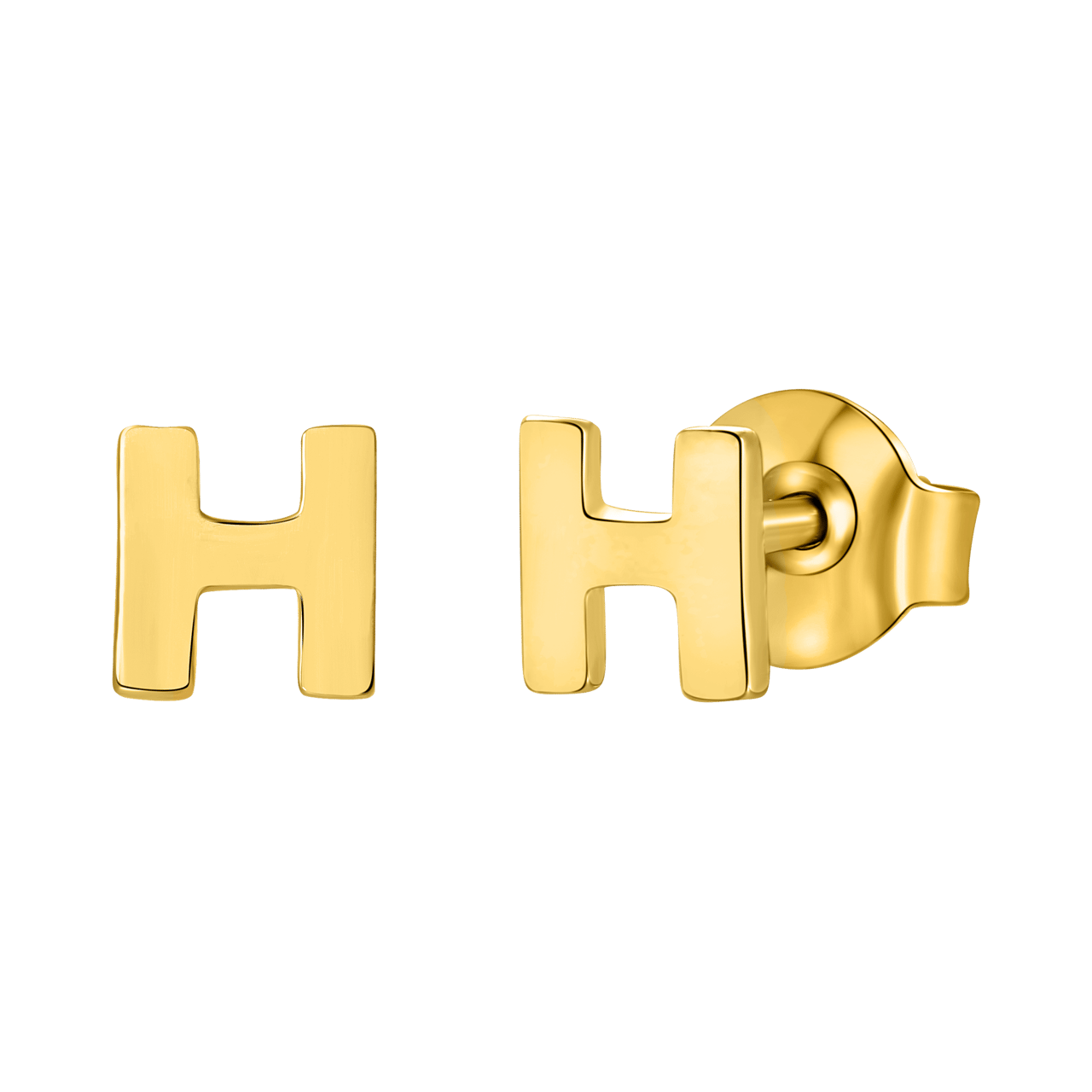 Ohrring Alphabet aus 585 Gelbgold, pro Stück