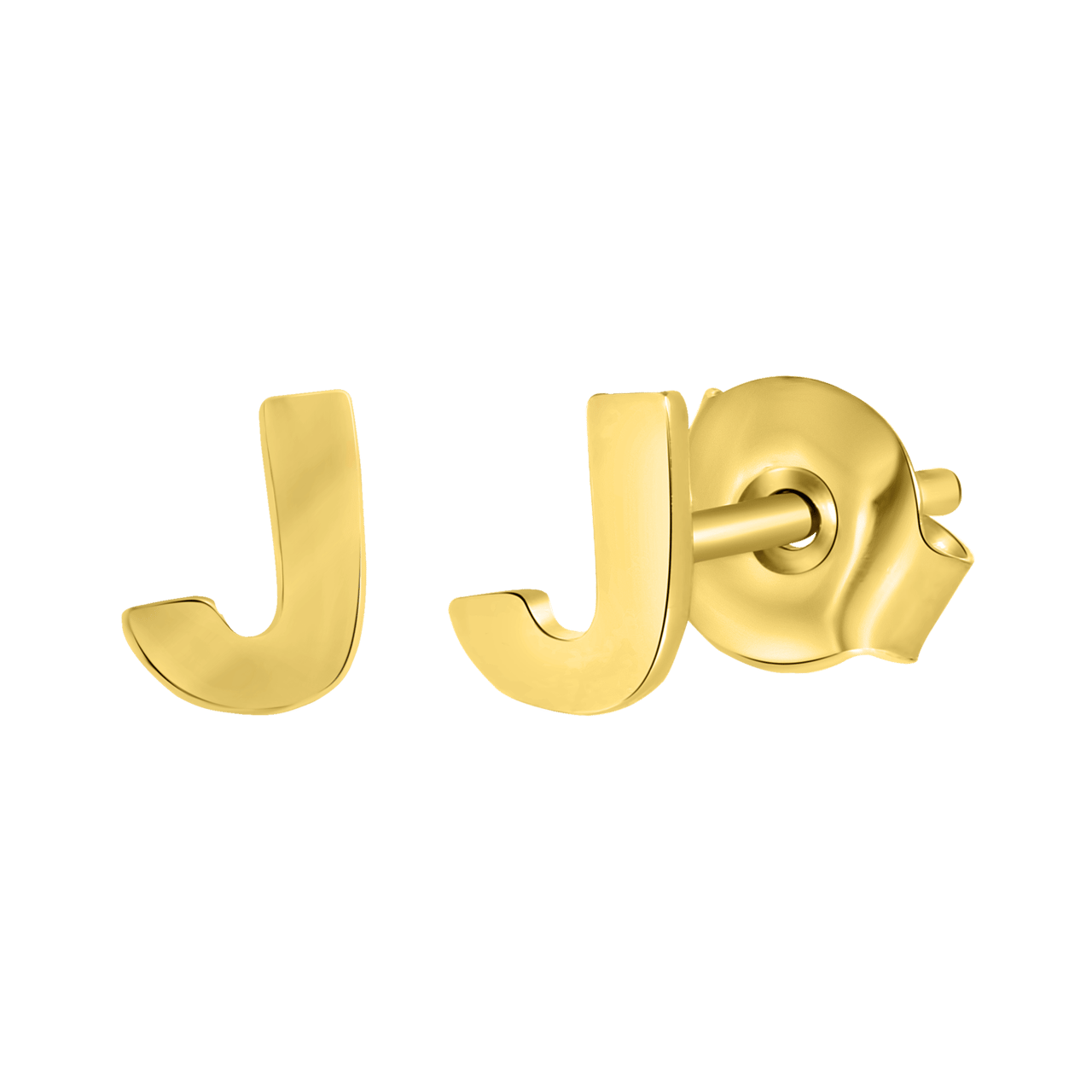 Ohrring Alphabet aus 585 Gelbgold, pro Stück