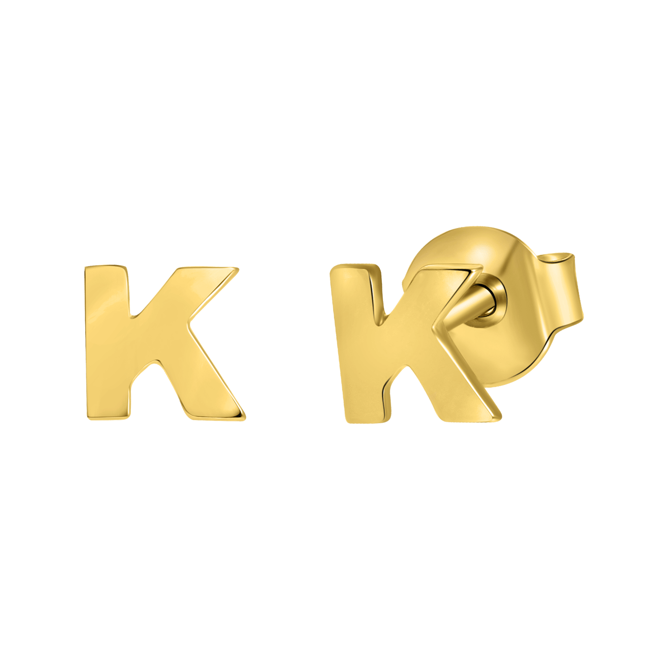 Ohrring Alphabet aus 585 Gelbgold, pro Stück