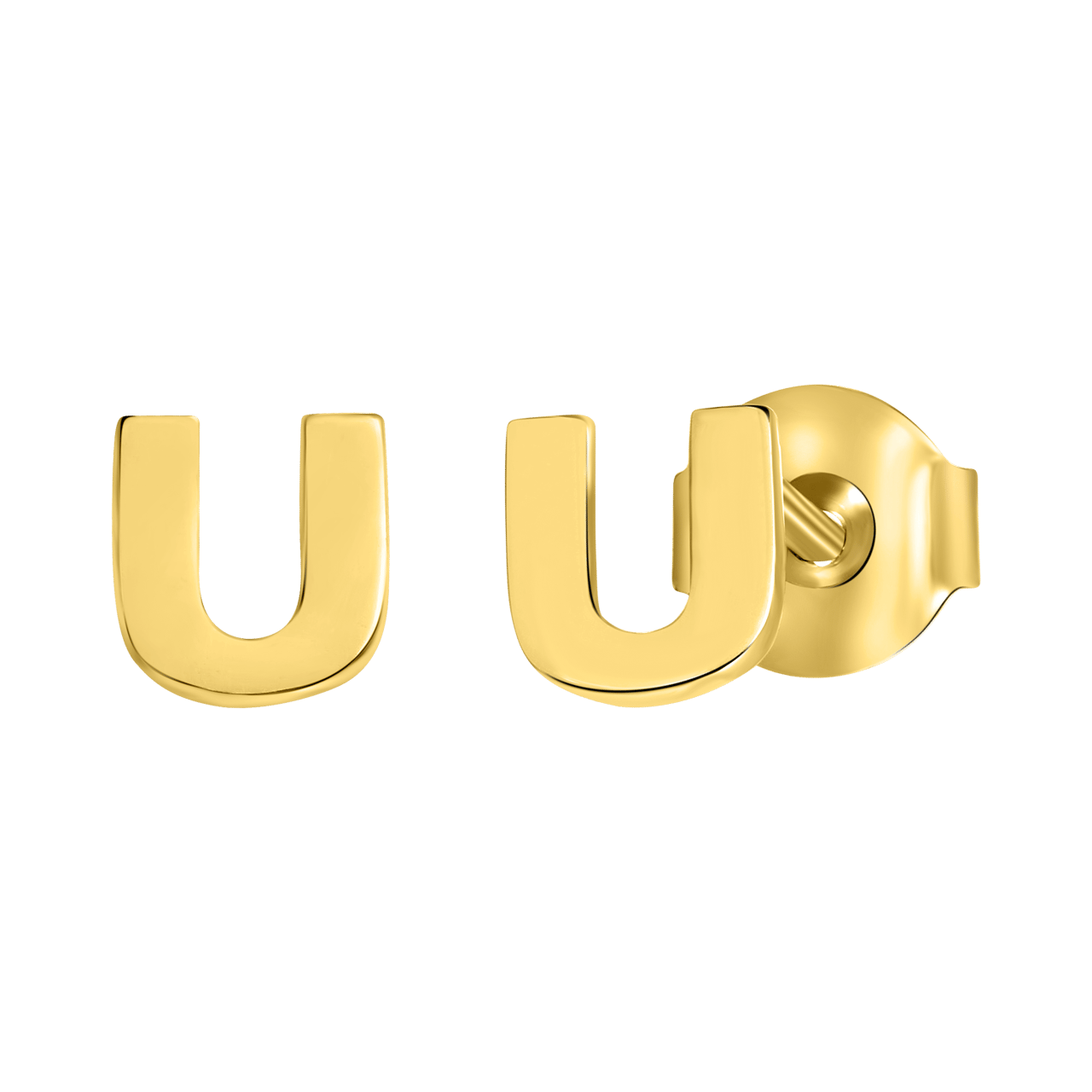 Ohrring Alphabet aus 585 Gelbgold, pro Stück