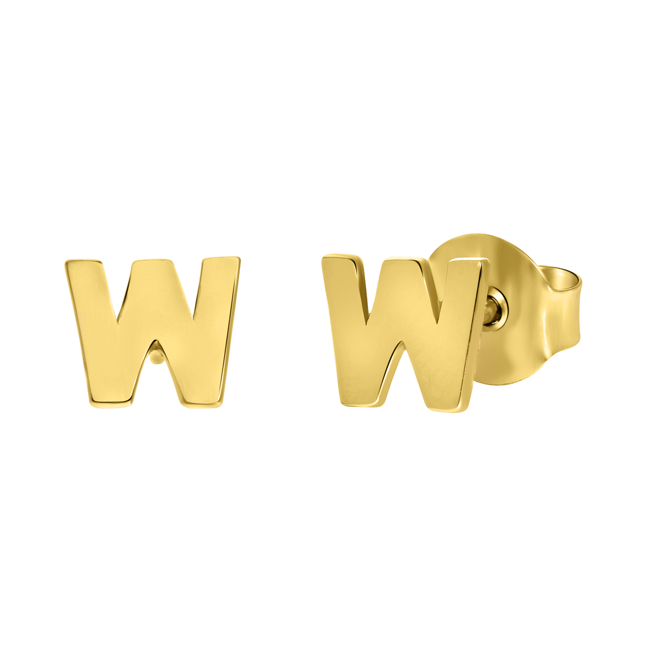 Ohrring Alphabet aus 585 Gelbgold, pro Stück