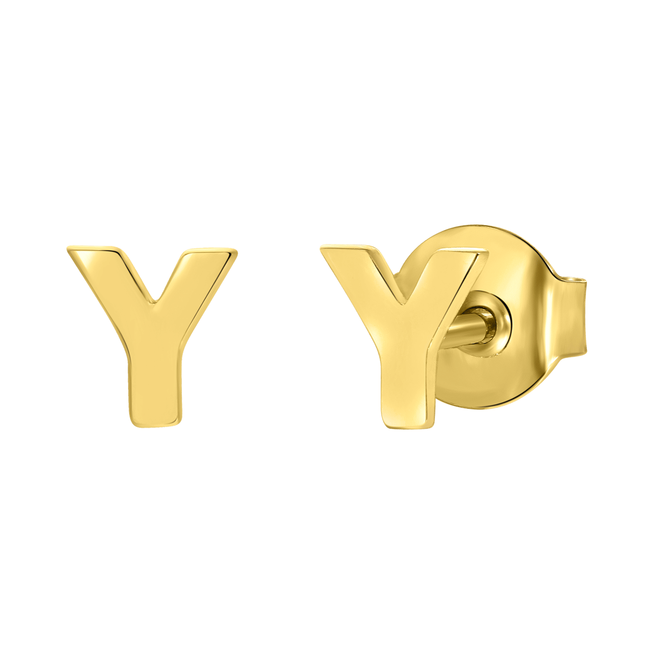 Ohrring Alphabet aus 585 Gelbgold, pro Stück