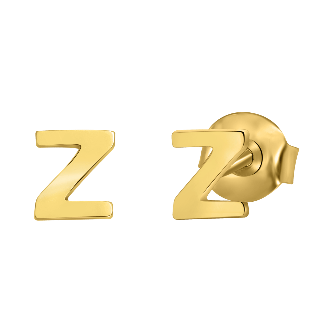 Ohrring Alphabet aus 585 Gelbgold, pro Stück