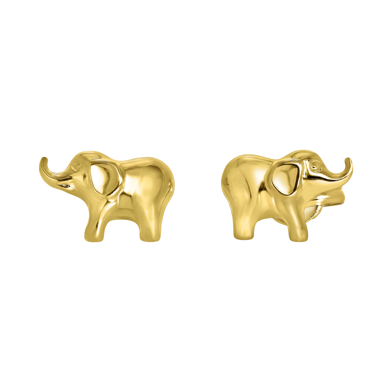 14 karaat geelgouden kinder oorbellen olifant