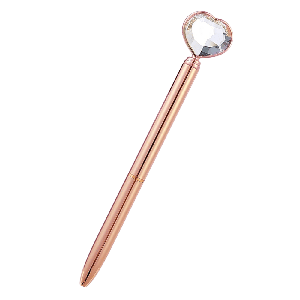 Rosekleurige pen met hart