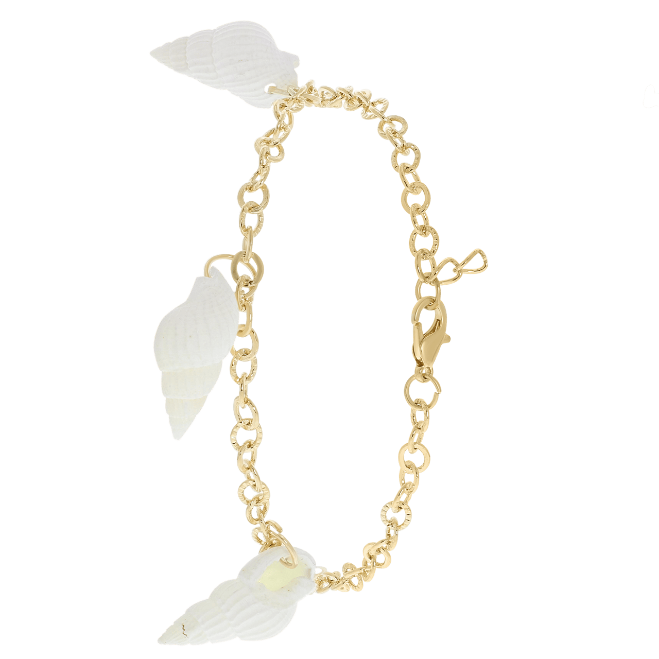 Bijoux goudkleurige enkelbandje schelp voor dames