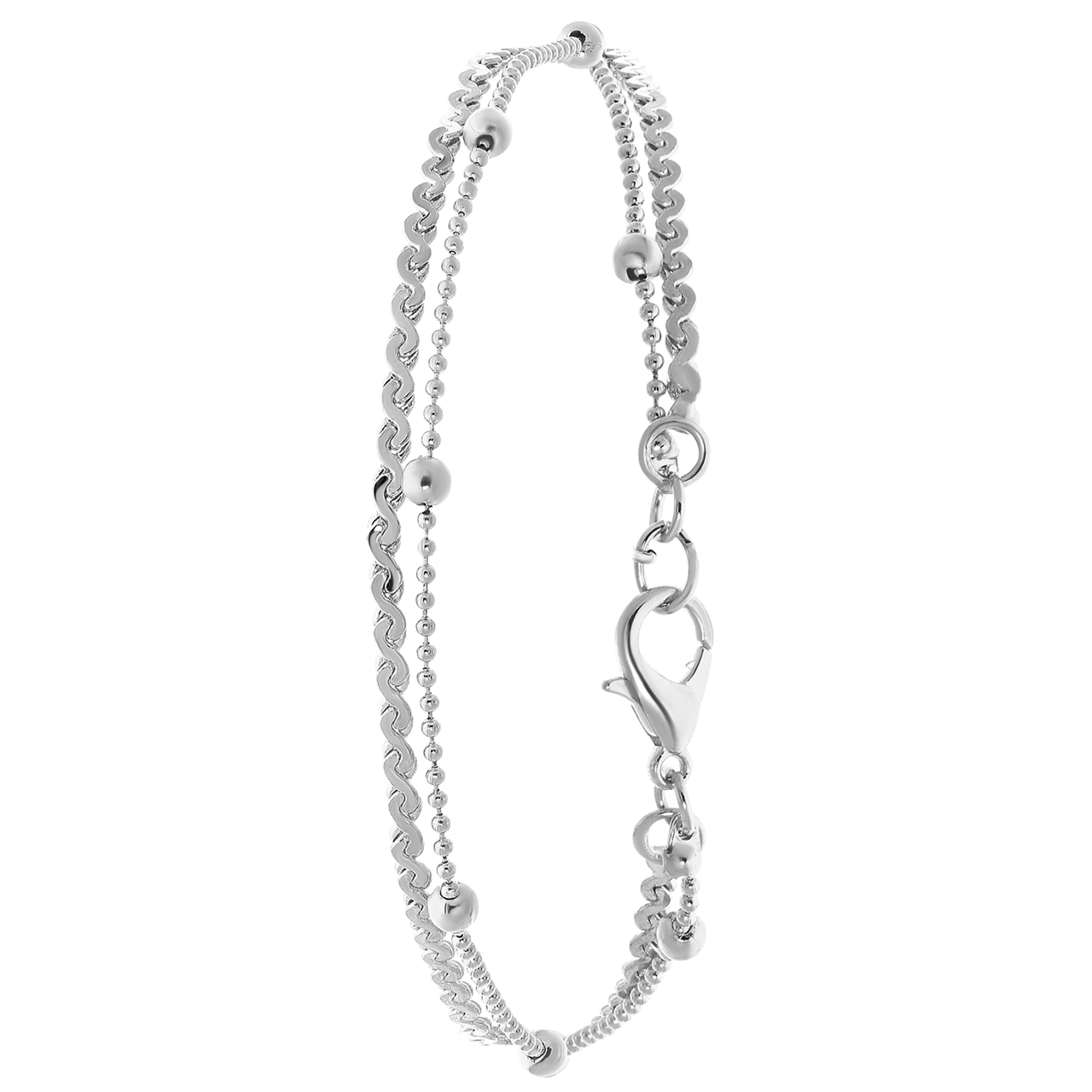 Bijoux zilverkleurige enkelbandje voor dames