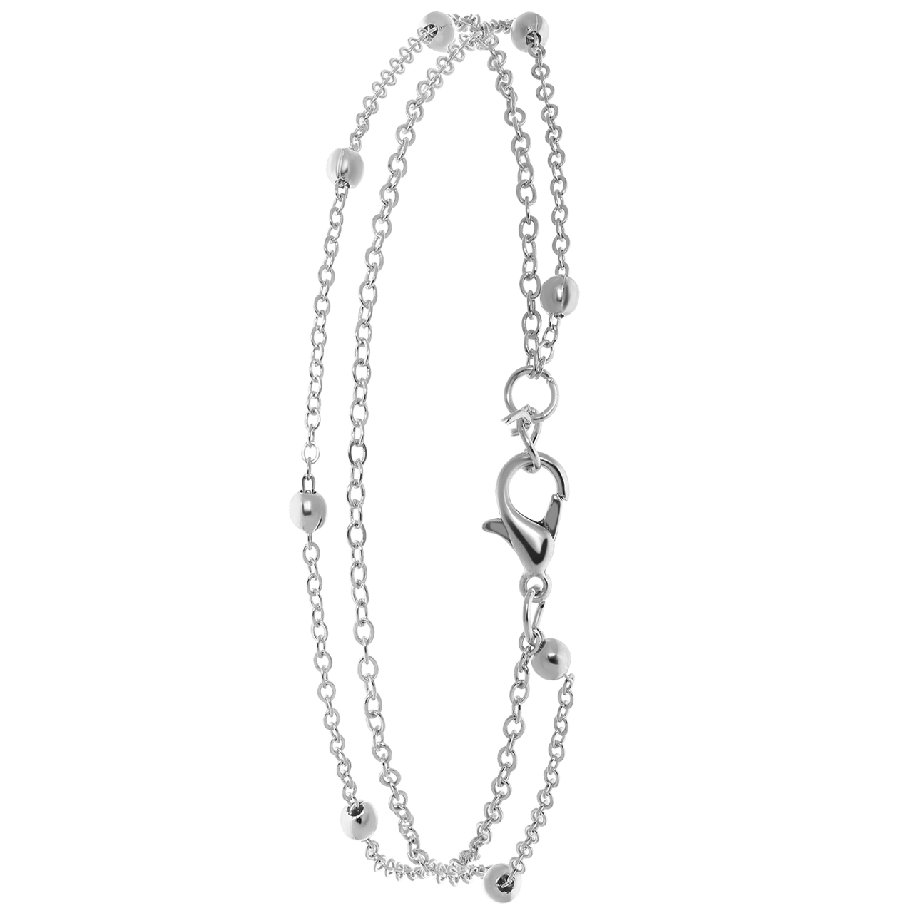 Bijoux zilverkleurige enkelbandje voor dames