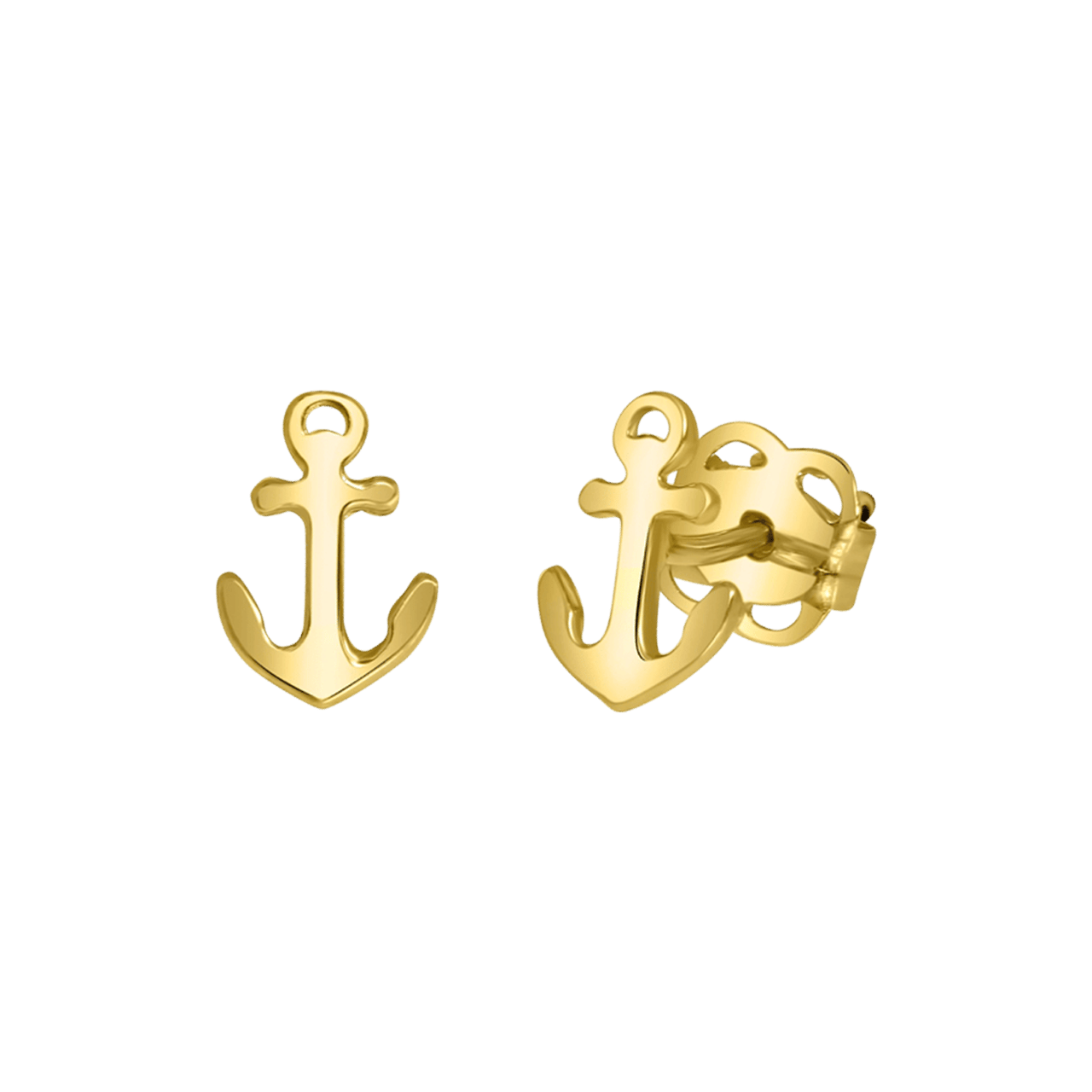 Ohrringe aus 585 Gelbgold Anker