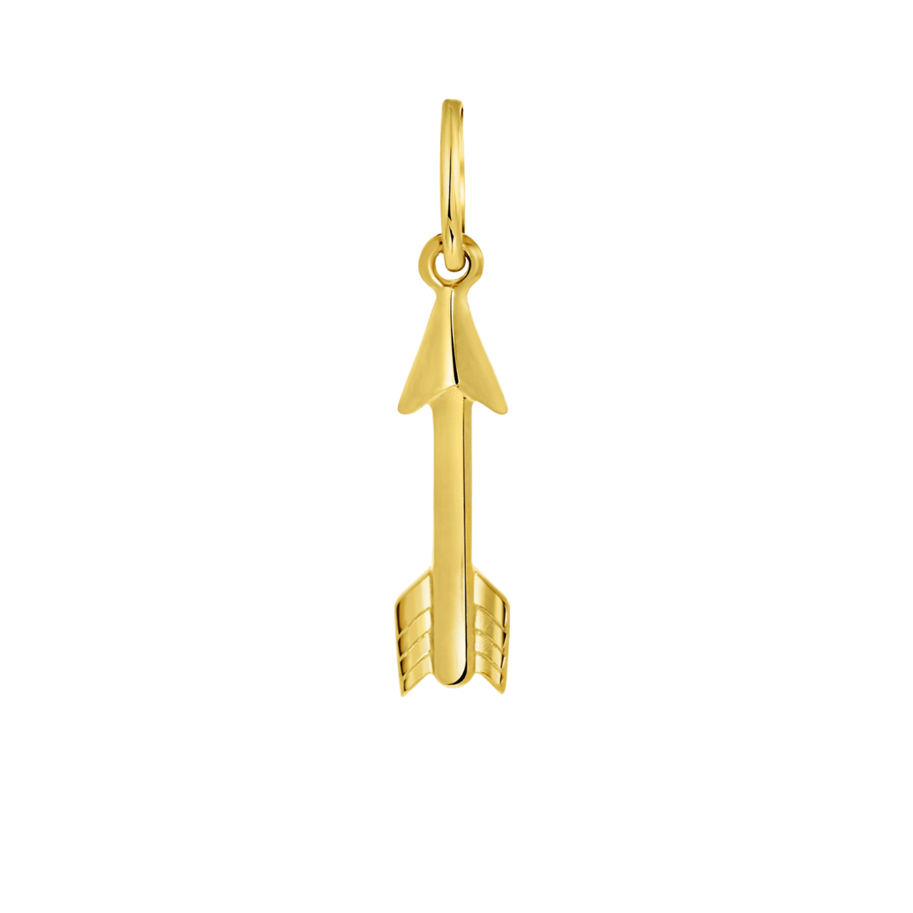 14 karaat geelgouden hanger pijl
