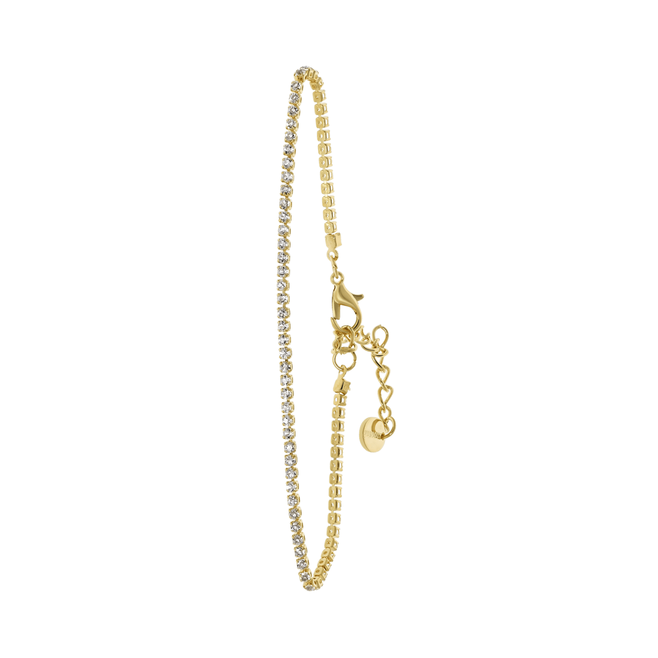 Goldfarbene Byoux-Ohrringe mit Anhänger, Tiger