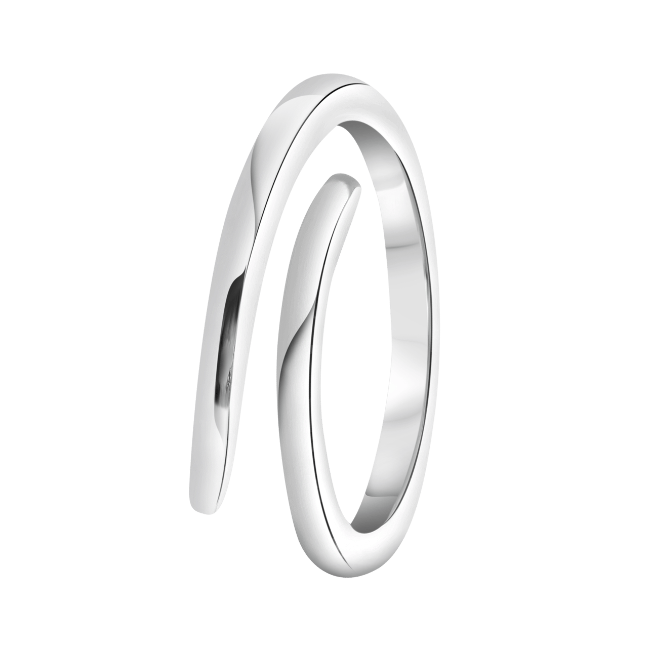 Zilverkleurige bijoux ring