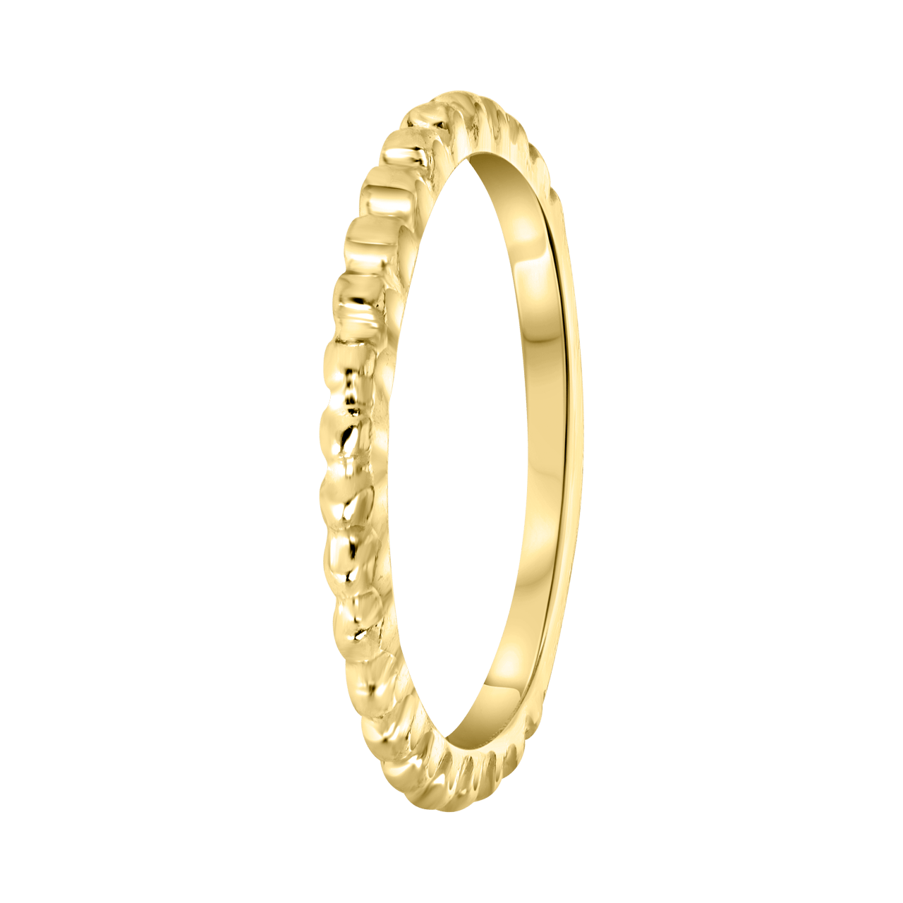 Goudkleurige byoux ring bolletjes