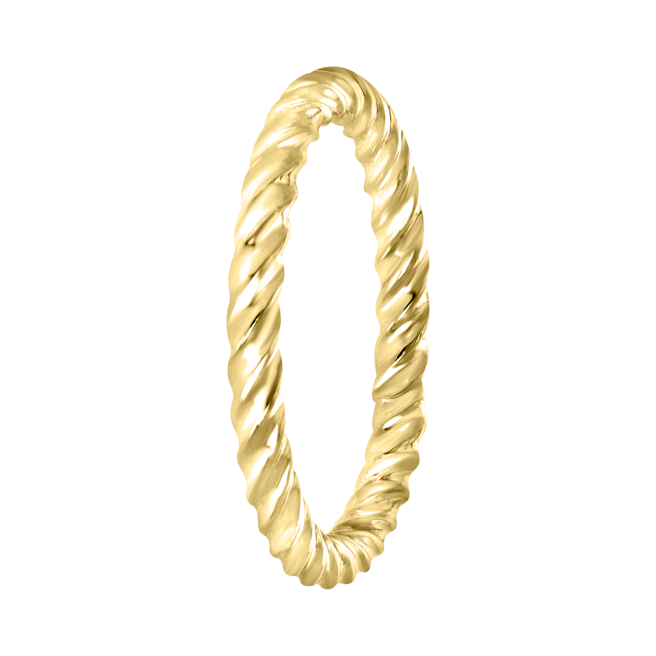 Goudkleurige byoux ring gedraaid
