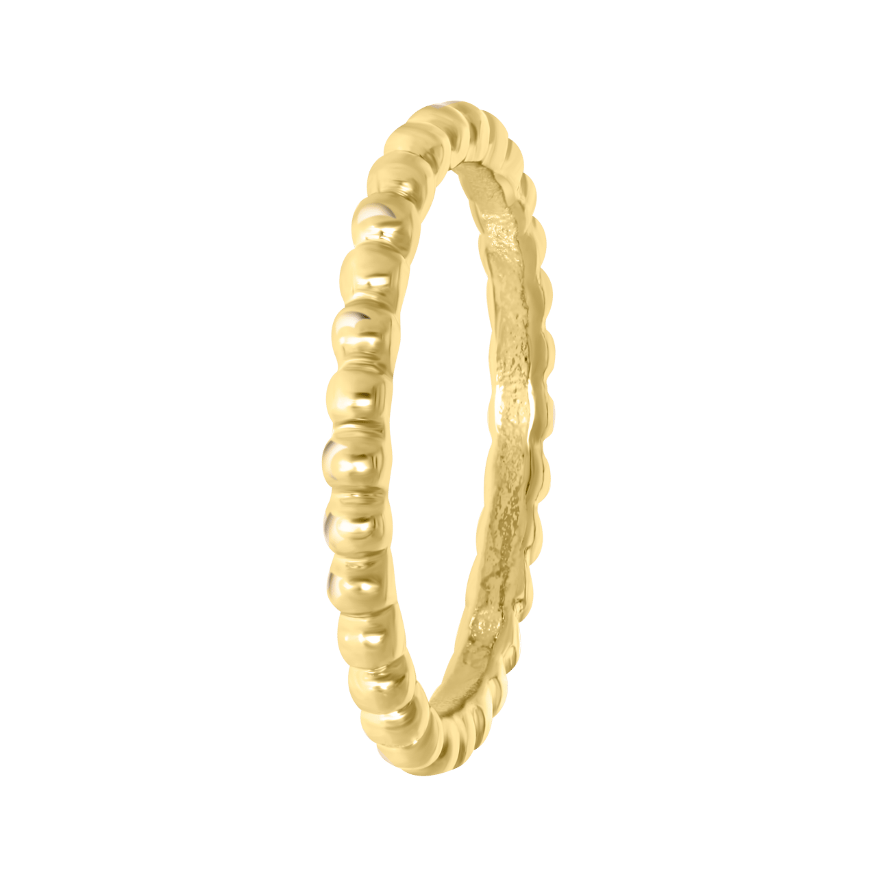 Goldfarbener Byoux Ring, Kugeloptik
