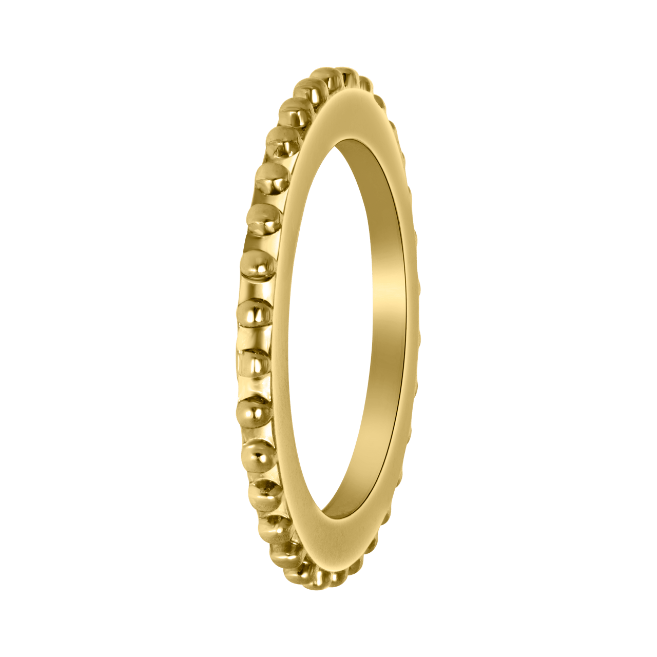 Goudkleurige bijoux ring puntjes