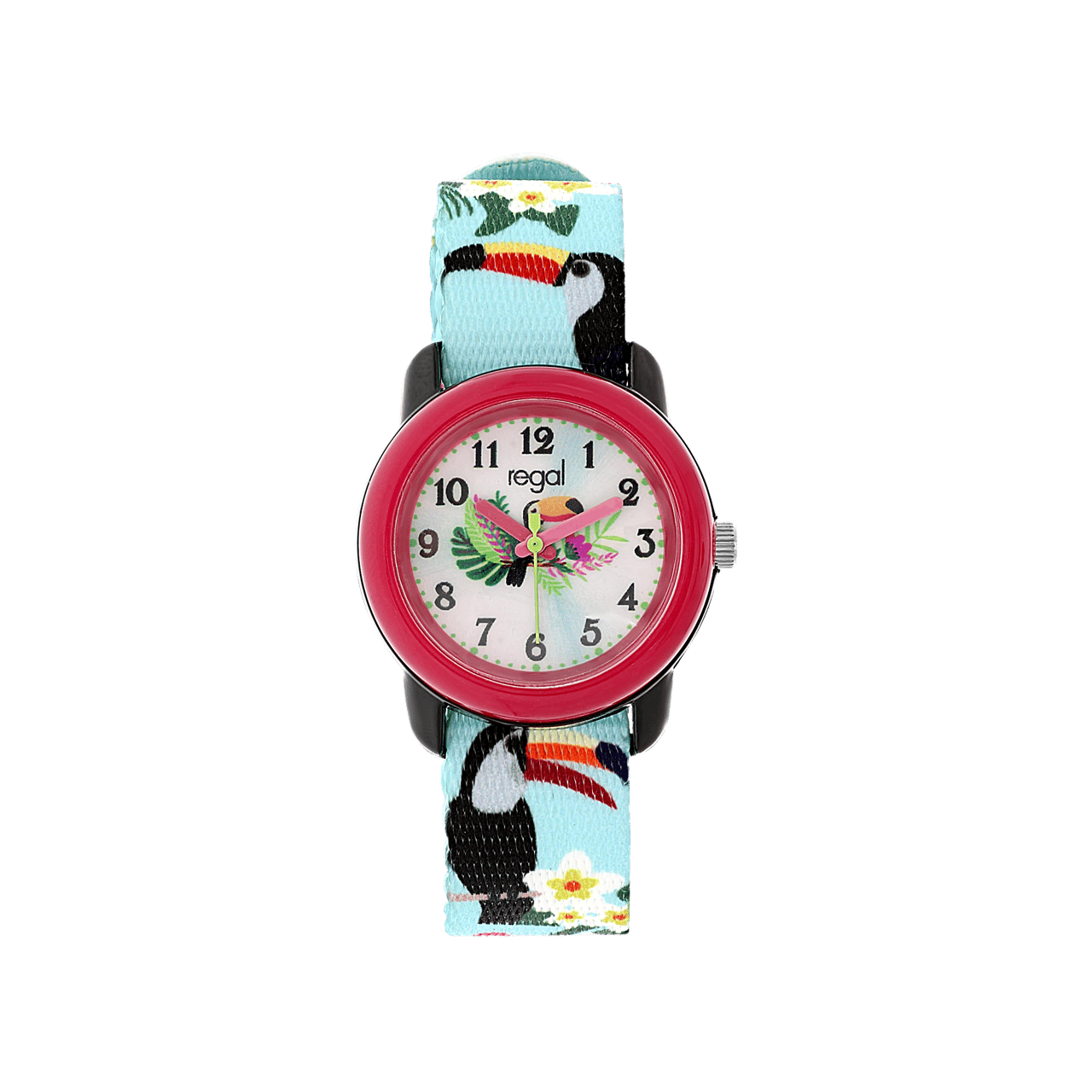 Regal kinder horloge met turquoise band