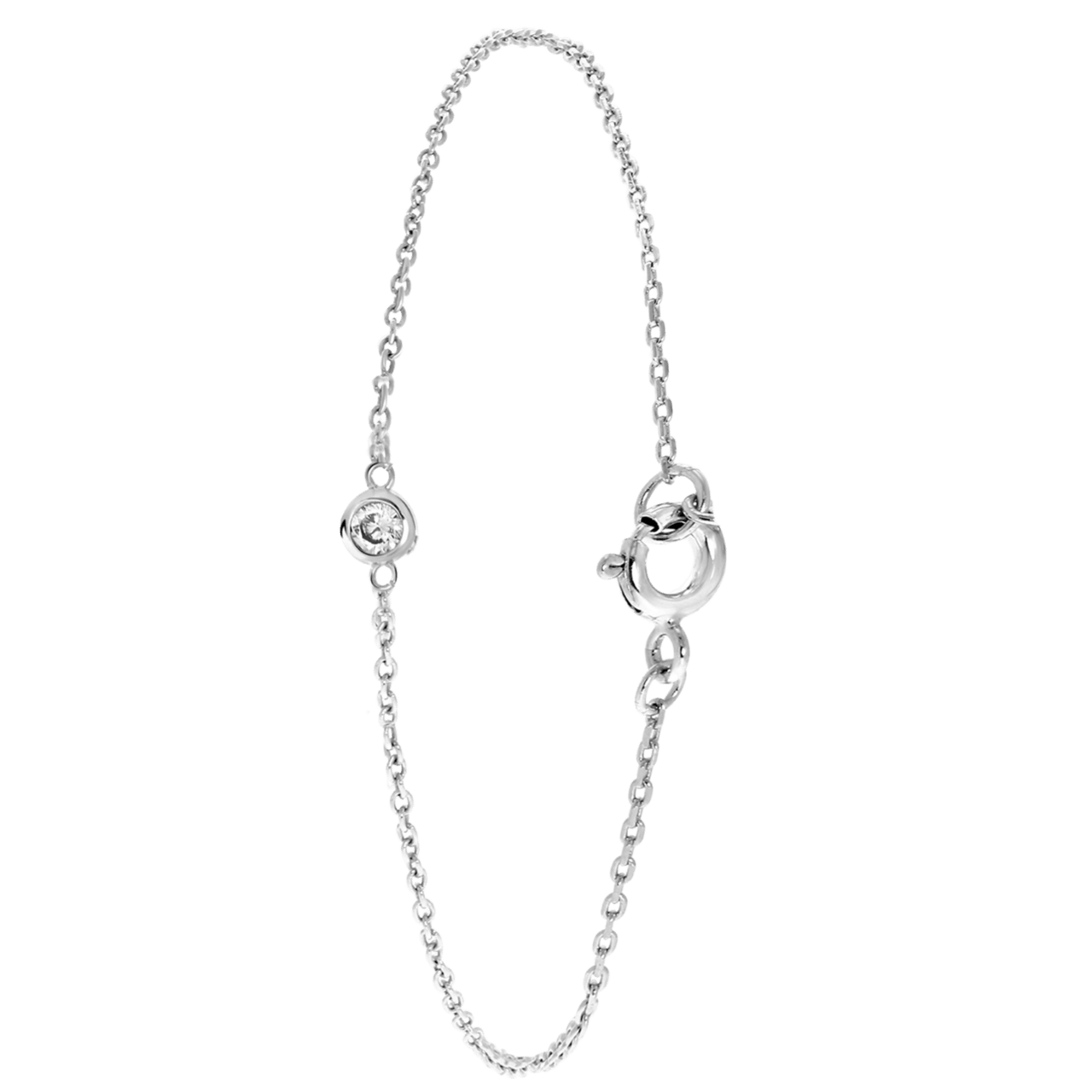 Armband, 925 Silber, mit Zirkonia