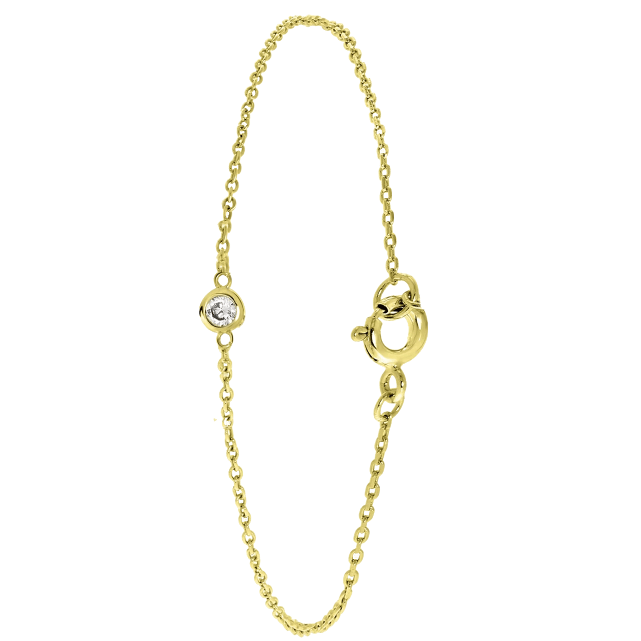 Armband aus 925 Silber, vergoldet, mit Zirkonia