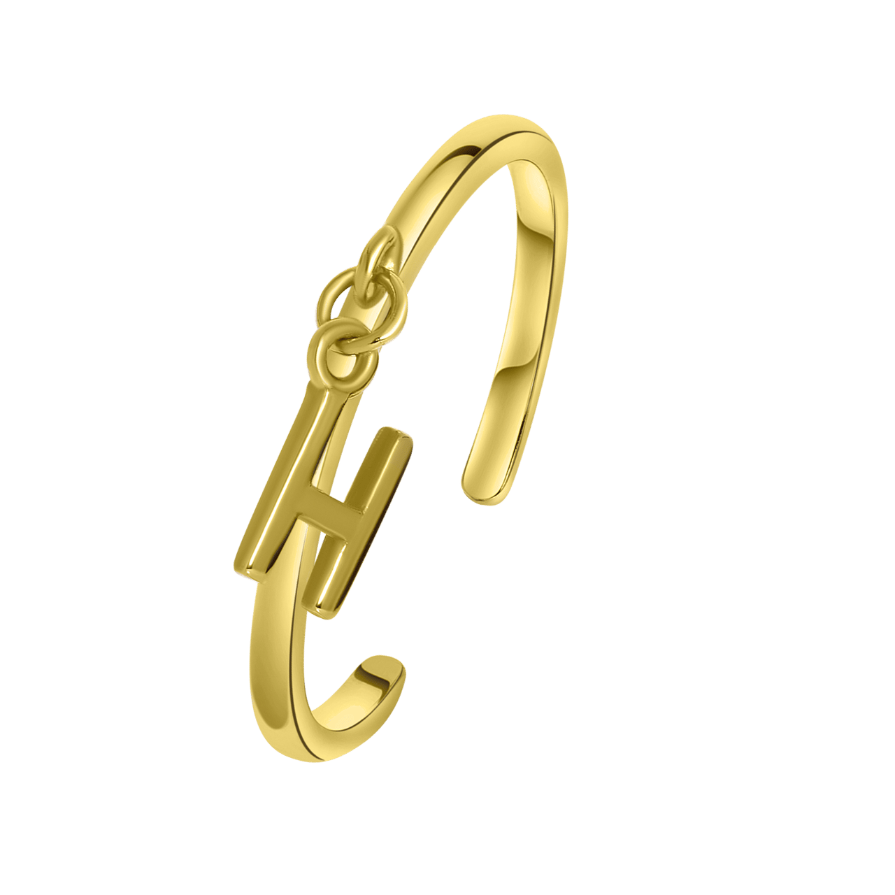 Zilveren goldplated ring voor dames