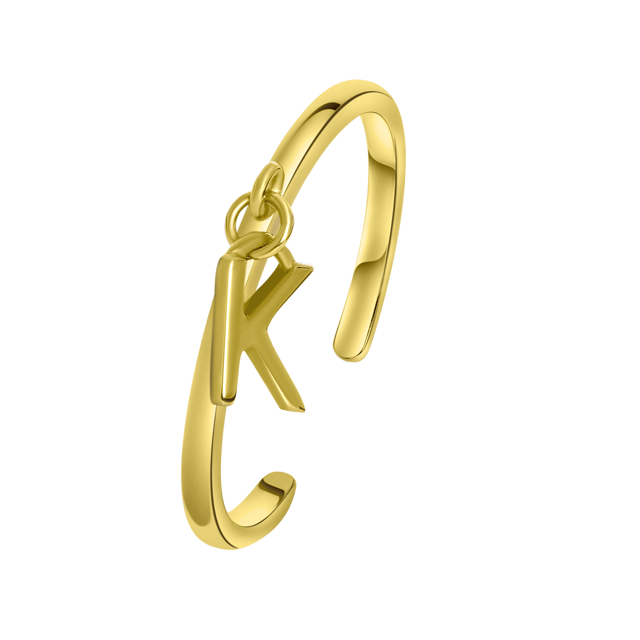 Zilveren goldplated ring voor dames