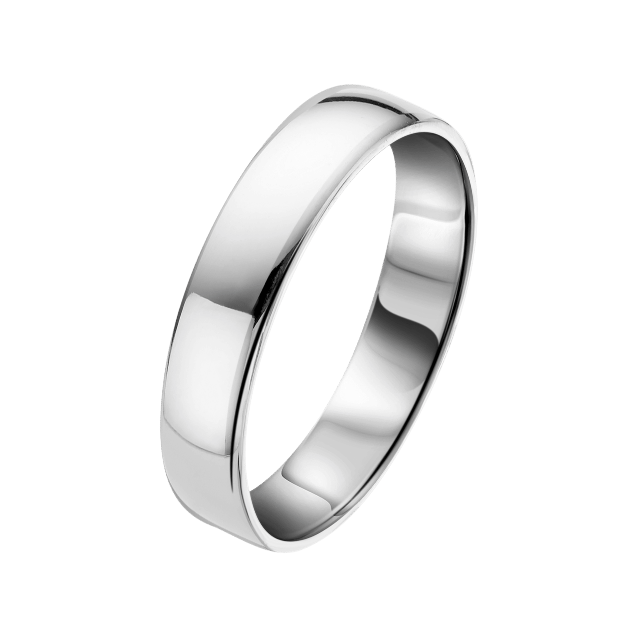 Silberring, glatt, 4 mm