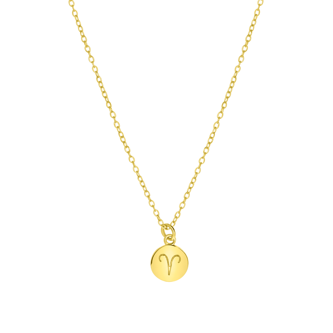 Zilveren goldplated ketting met hanger sterrenbeeld voor dames