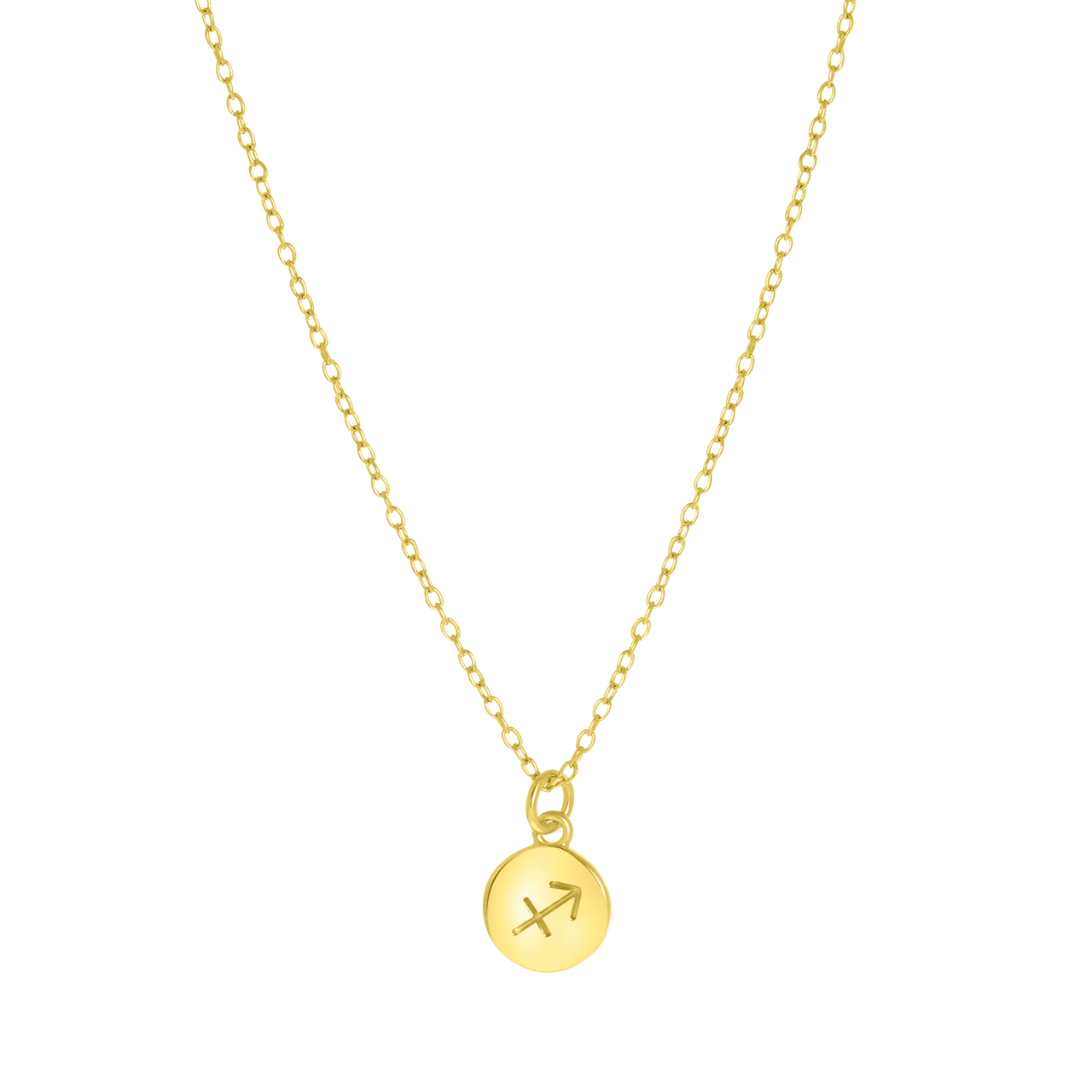 Zilveren goldplated ketting met hanger sterrenbeeld voor dames