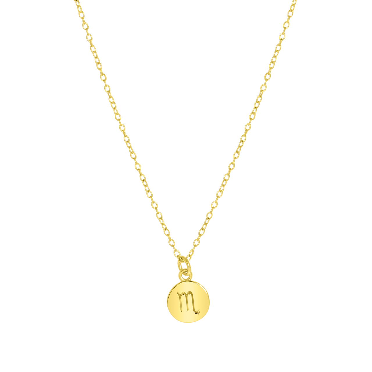 Zilveren goldplated ketting met hanger sterrenbeeld voor dames