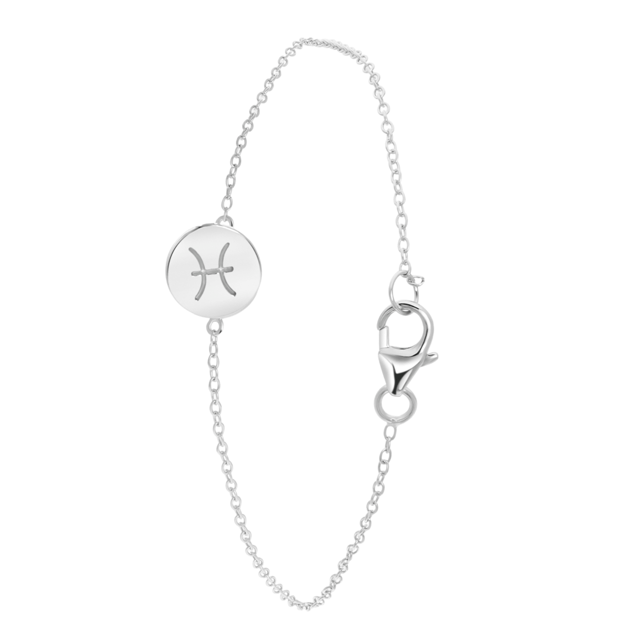 Zilveren armband disc sterrenbeeld