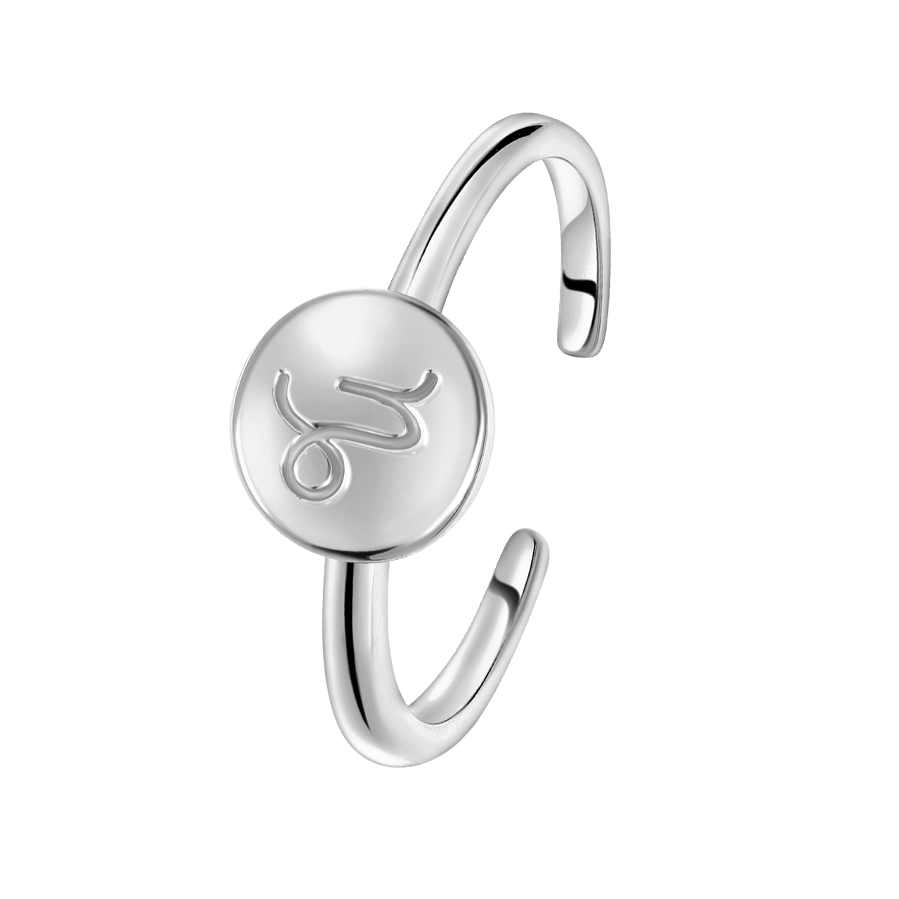 Zilveren ring disc sterrenbeeld