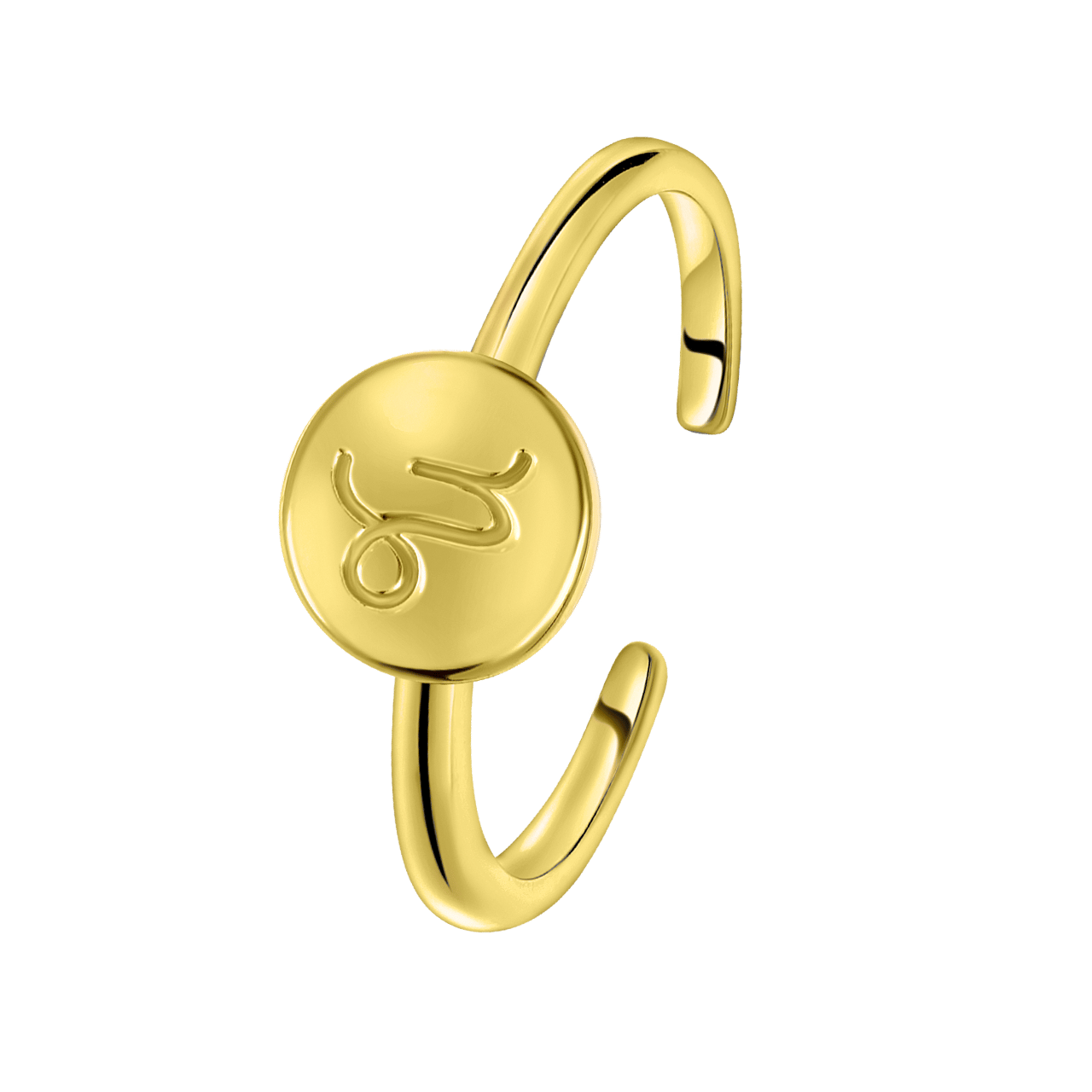 Zilveren goldplated ring voor dames