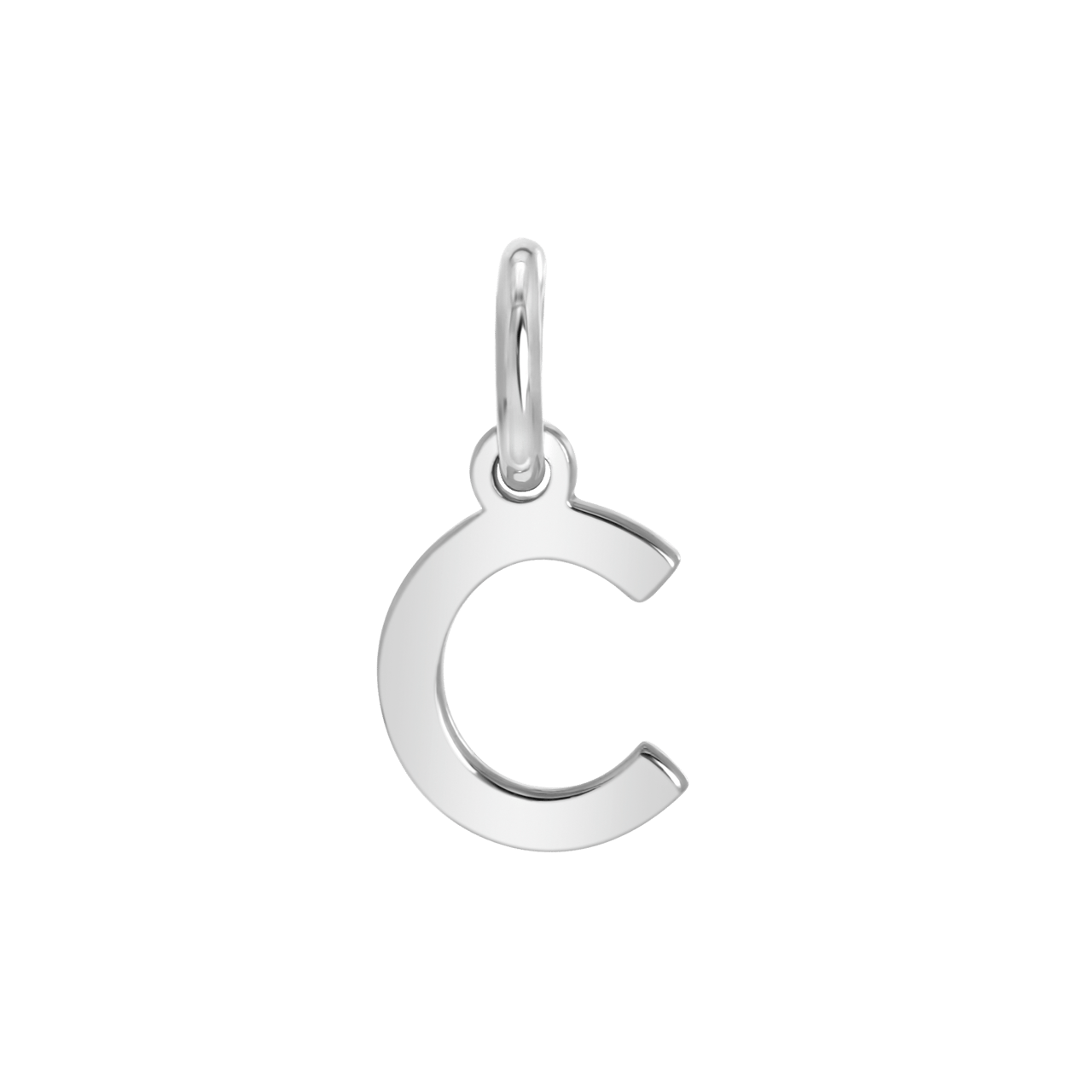 Zilveren hanger alfabet